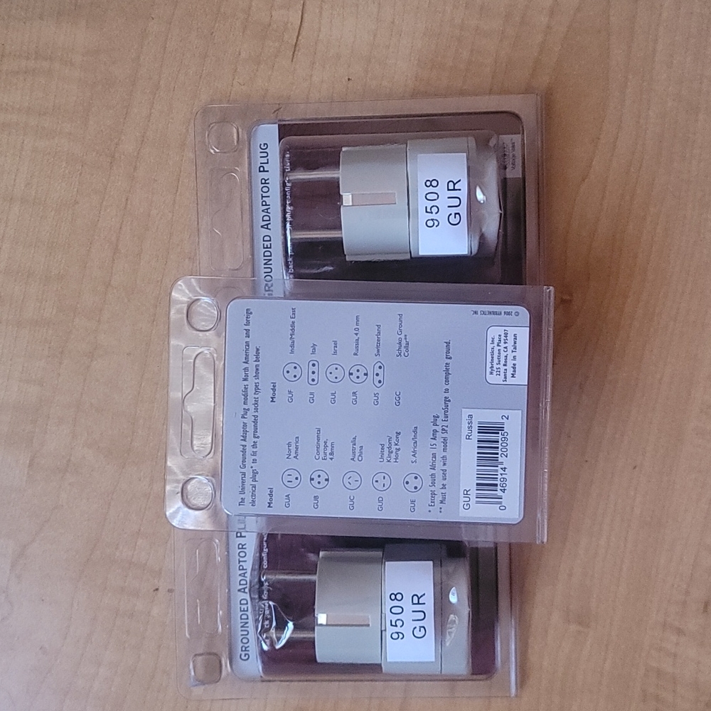 Grounded adapter plugs